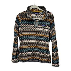 Patagonia Women's micro D snap T fleece pullover in regen green Sz S